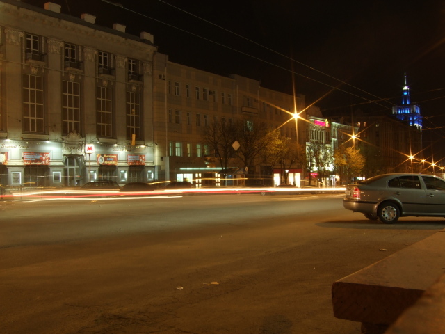 Ночное движение в Харькове