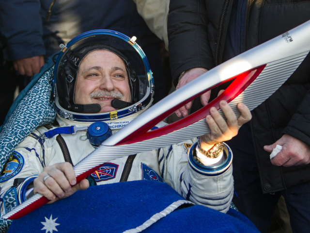 Олимпийский факел отправляется на МКС в Сочи 2014