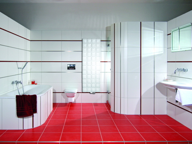 Оригинальный интерьер ванной комнаты