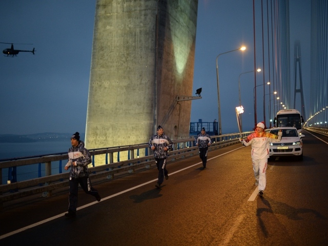 Эстафета Олимпийского огня игр в Сочи 2014