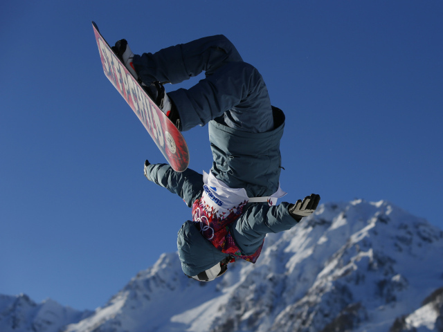 Переворот на соревнованиях по сноуборду на Олимпиаде в Сочи