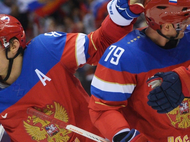 Российская сборная по хоккею на олимпиаде в Сочи