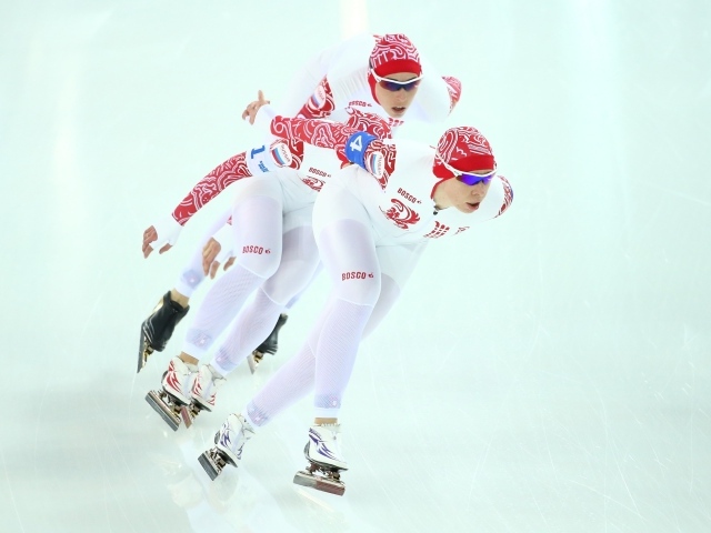 Российская конькобежка Ольга Граф на олимпиаде в Сочи