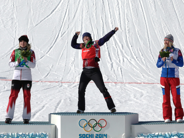 Обладательница серебряной медали в дисциплине сноуборд Доминик Мальте из Канады
