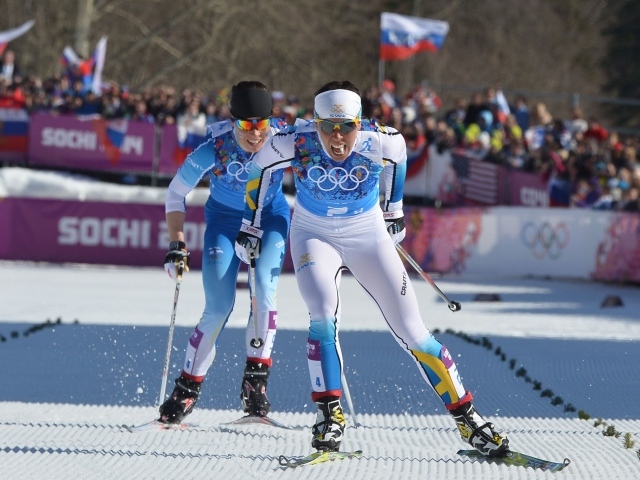 Шарлотта Калла  шведская лыжница золотая и две серебряных медали в Сочи 2014 года