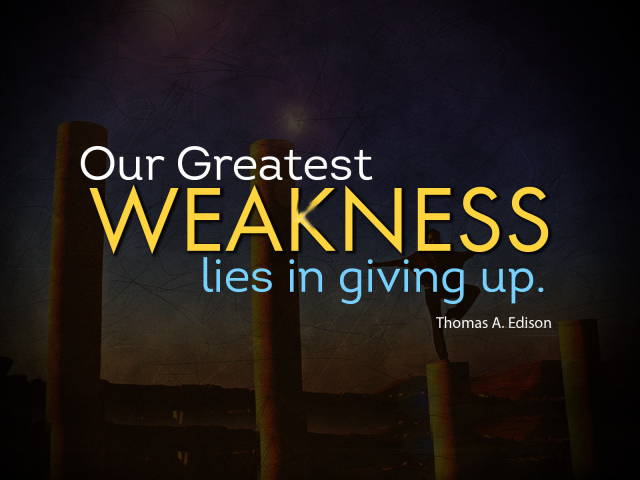 Наибольшая слабость - неверие в себя