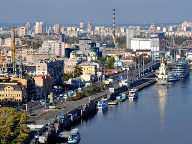 Вид на Киев сверху