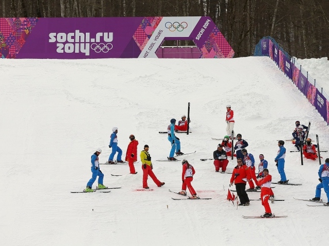 Трасса для фристайла на Олимпиаде в Сочи