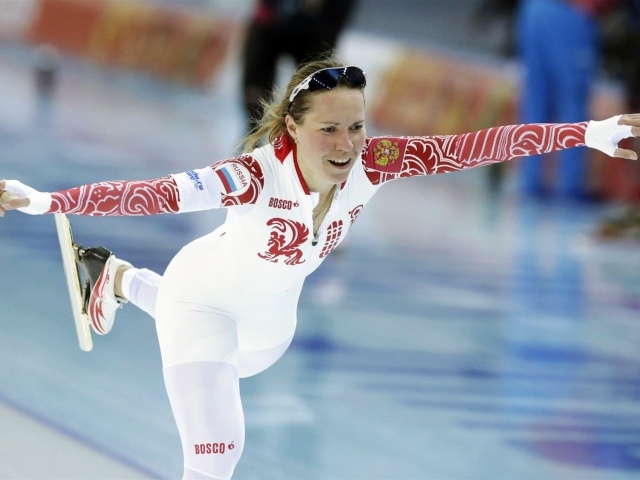 Обладательница двух бронзовых медалей в дисциплине скоростной бег на коньках Ольга Граф на олимпиаде в Сочи