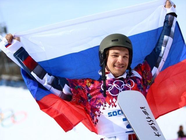 Обладатель двух золотых медалей в дисциплине сноуборд Вик Уайлд на олимпиаде в Сочи