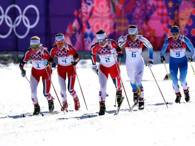 Обладательница золотой и двух серебряных медалей шведская лыжница  Шарлотта Калла в Сочи