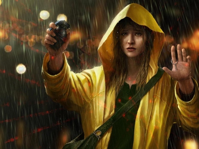 Девушка с гранатой