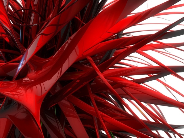 Абстрактная красная 3Д конструкция