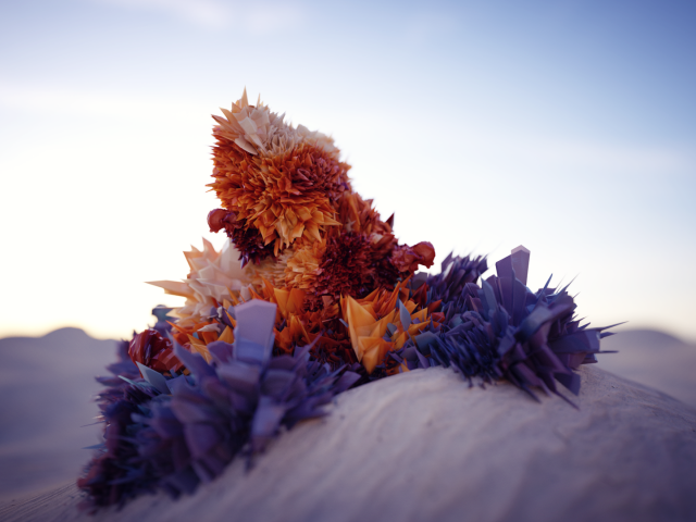 Абстрактная структура на песке