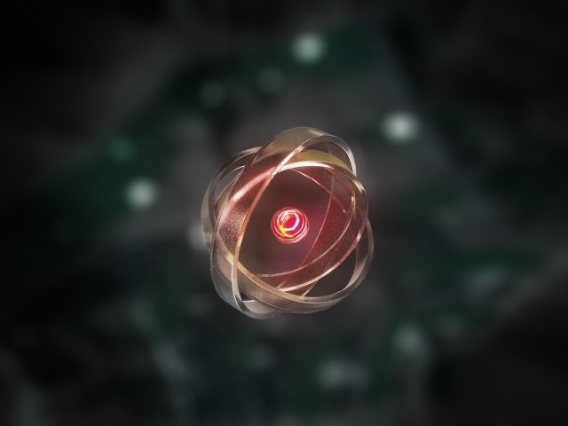 Один атом в 3Д