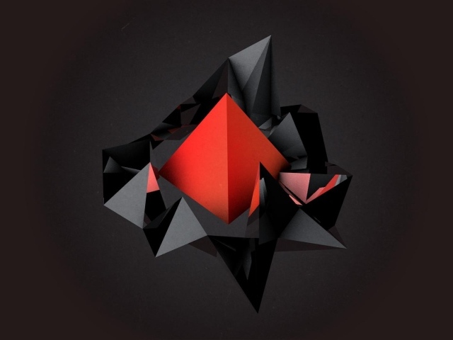 Пирамида красного цвета