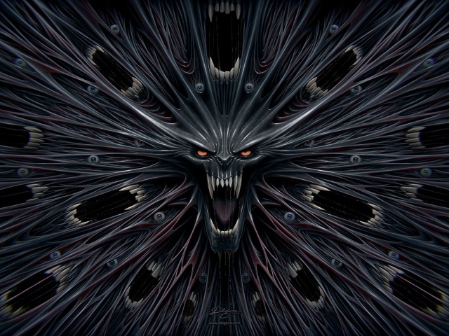 Симметричный фантастический монстр