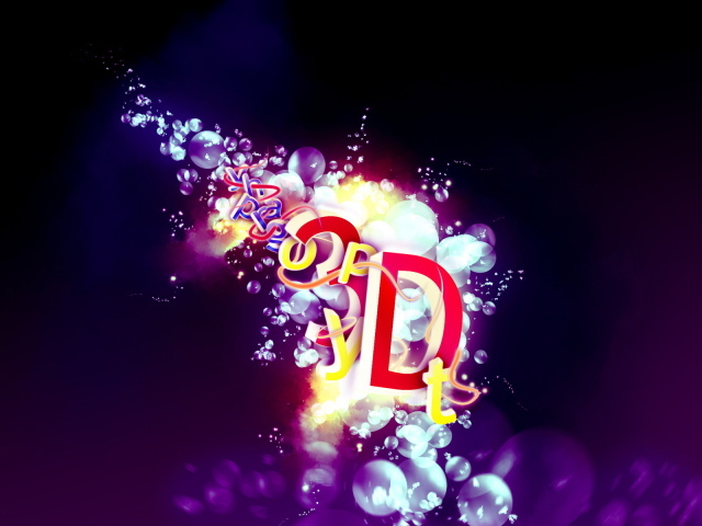 Надпись на пузырьках