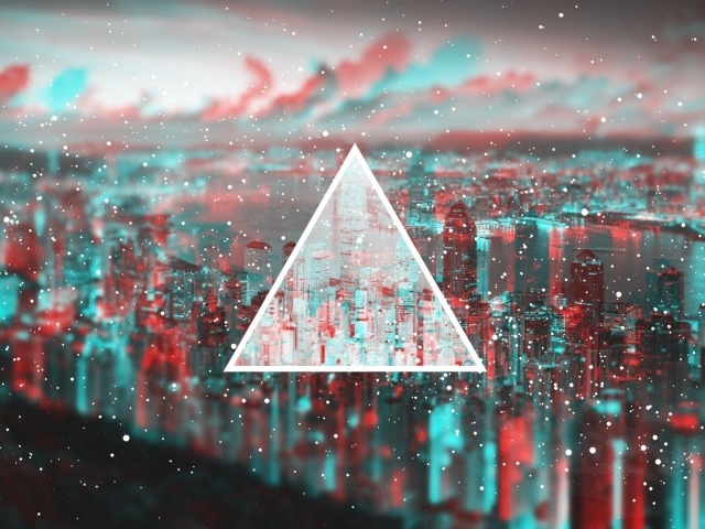 Треугольник на 3Д фоне