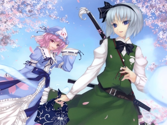 Герои аниме Saigyouji Yuyuko