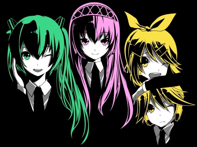 Аниме герои с волосами разного цвета