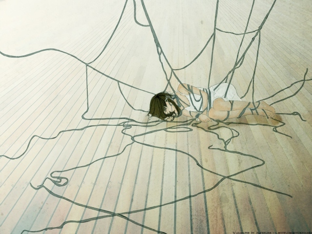 Девушка в сетях аниме