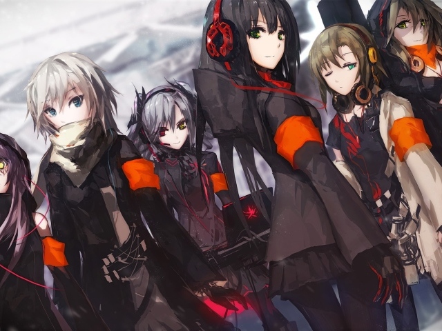 Команда девушек Аниме