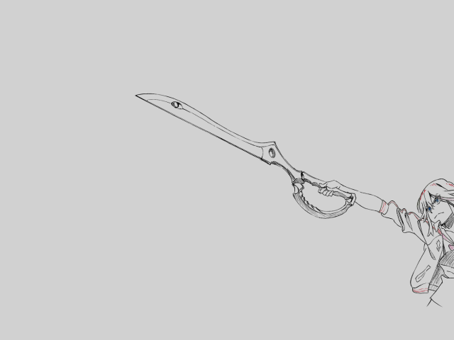 Герой аниме нарисованный карандашом