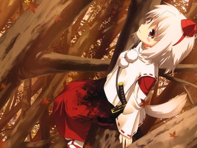 Белокурая девушка в аниме Touhou Project