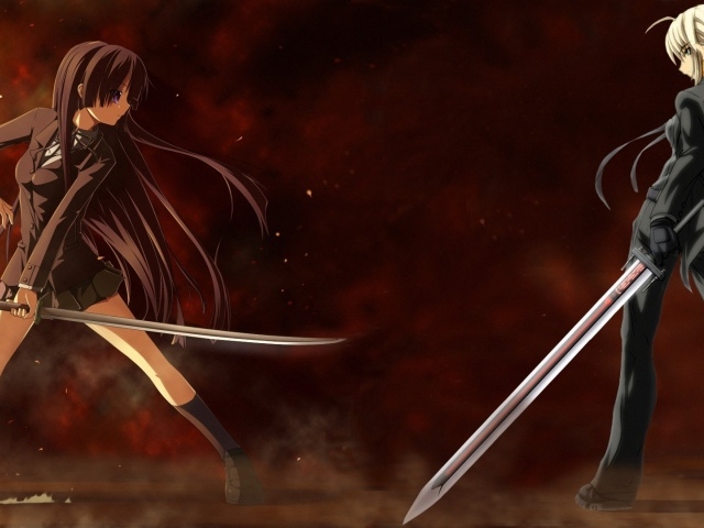 Дуэль на мечах в аниме Fate Series