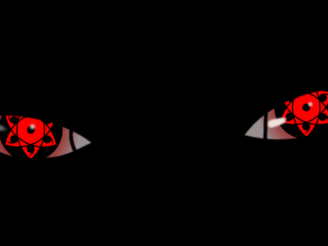 Глаза аниме героя из Naruto Shippuuden