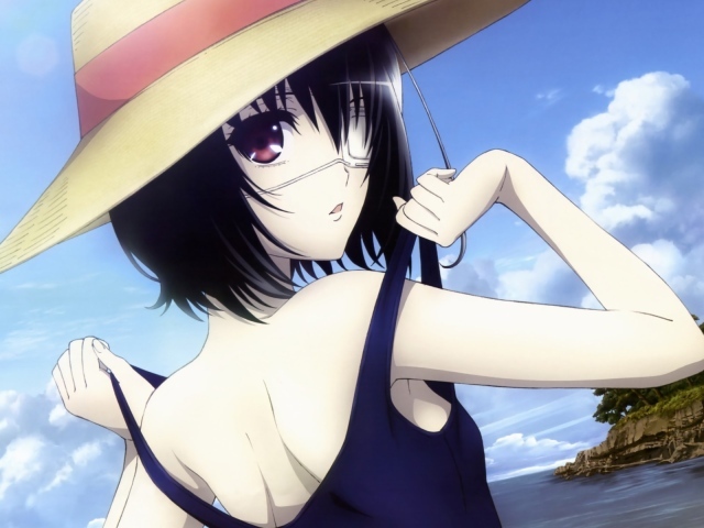 Девушка в шляпе из аниме Another