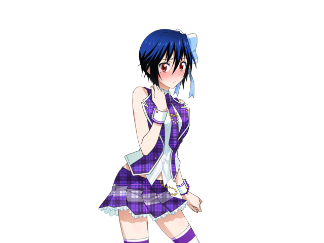 Девушка на сером фоне, аниме Nisekoi