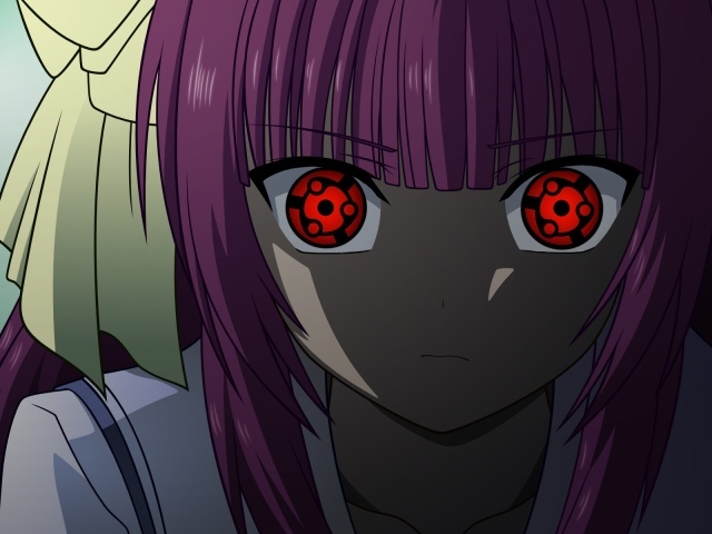 Девушка с глазами Шаринган