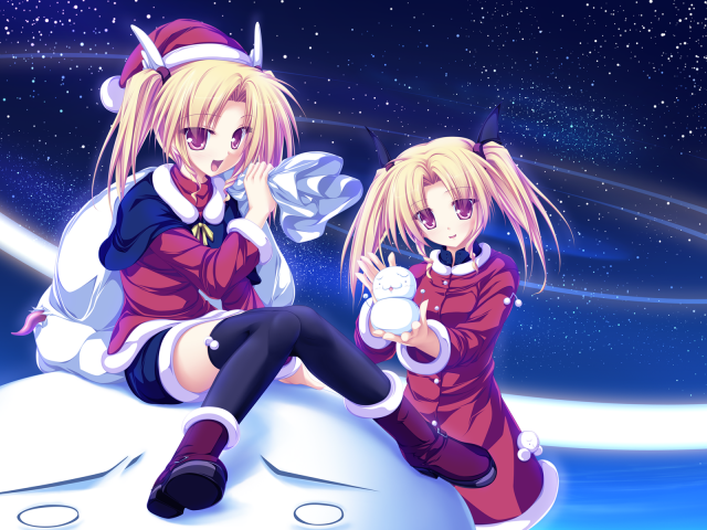 Девушки в наряде Санты, аниме Magus Tale