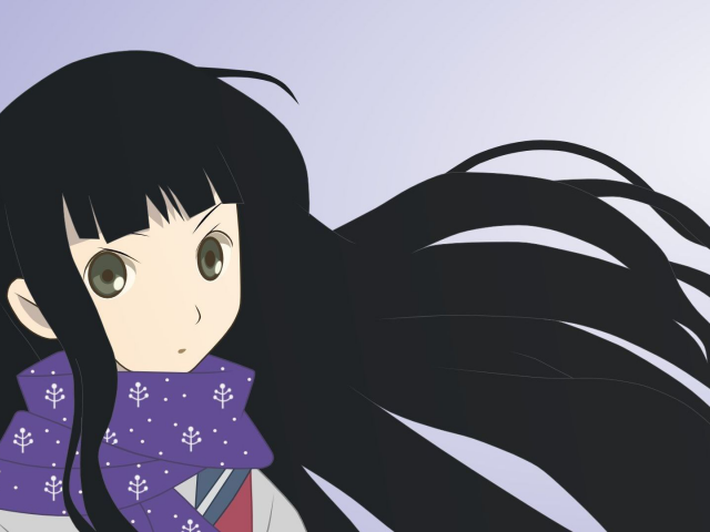 Черноволосая девушка аниме Sayonara Zetsubou Sensei