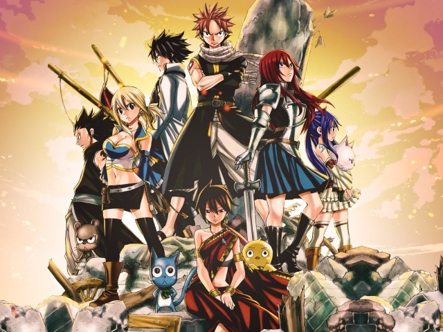 Герои разных манг аниме