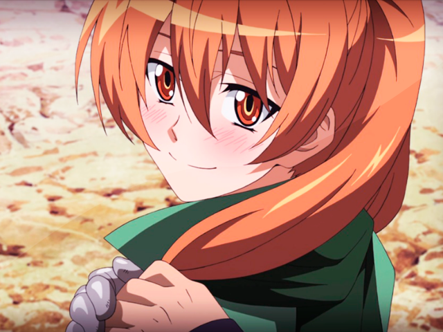Рыжая девушка, аниме Akame ga Kill