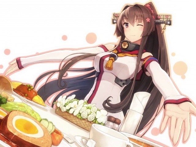 Угощение в аниме Kantai Collection