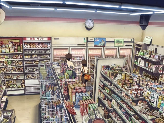 Магазин в аниме Пять сантиметров в секунду