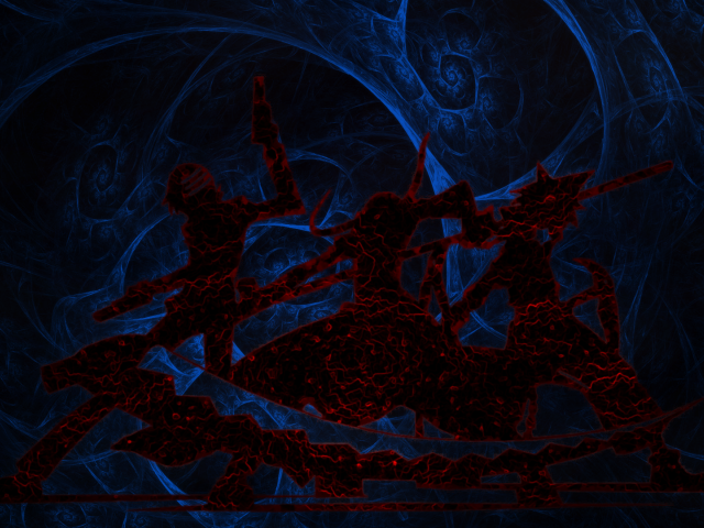 Силуэты героев Soul Eater