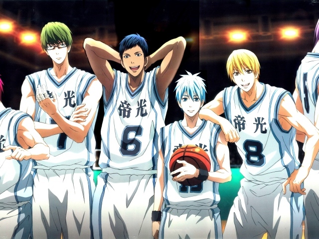 Команда из аниме Куроко баскетбол
