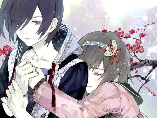 Два героя аниме Tokyo Ghoul