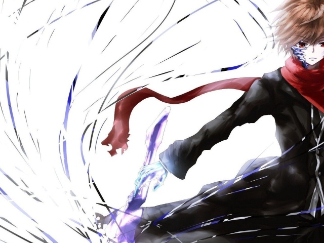 Ветреный герой аниме Guilty Crown