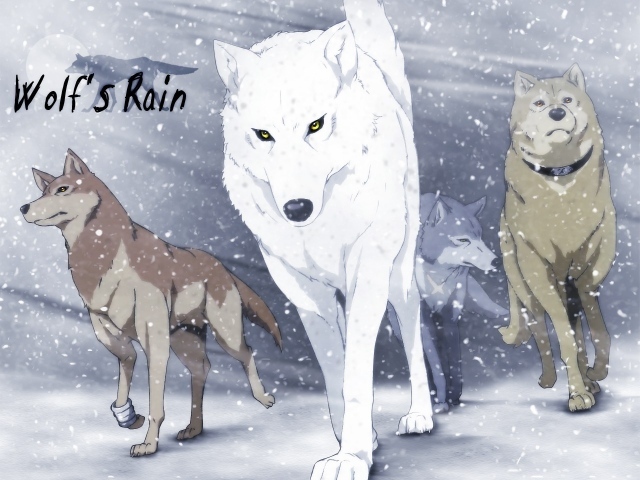 Волки в аниме Wolf's Rain