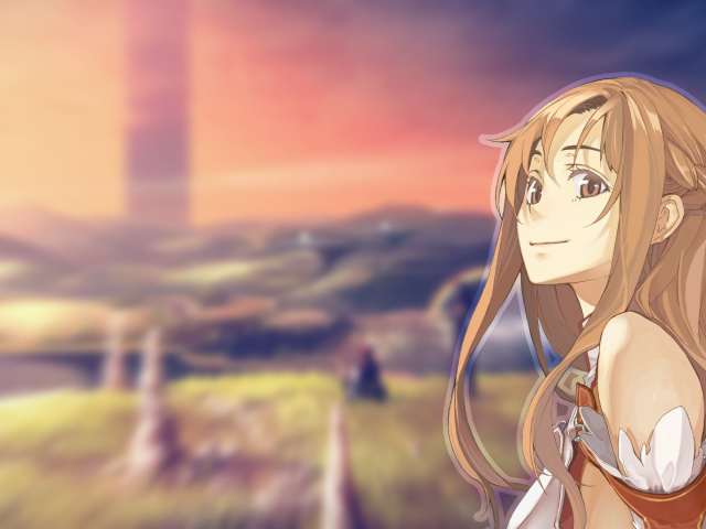 Юуки асуна улыбается