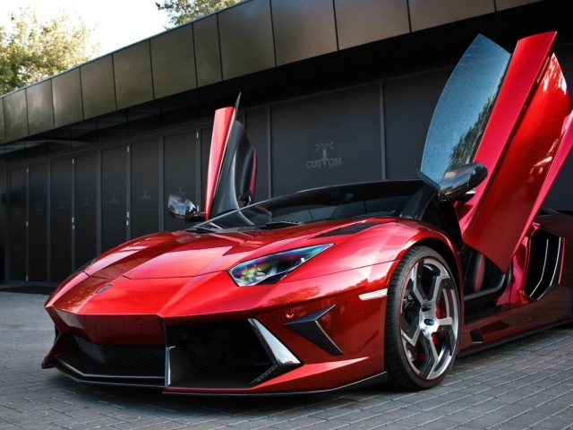 Красный Mansory Lamborghini Aventador LP700-4