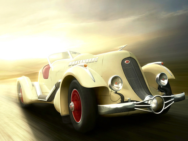 Ретро спортивный автомобиль