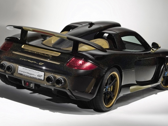 Черный Порше Gemballa Mirage GT