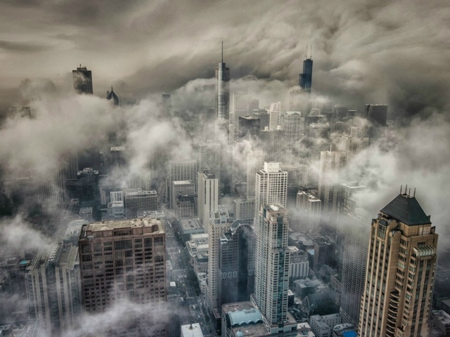 Чикаго в густом тумане